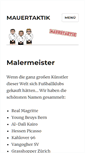 Mobile Screenshot of mauertaktik.de